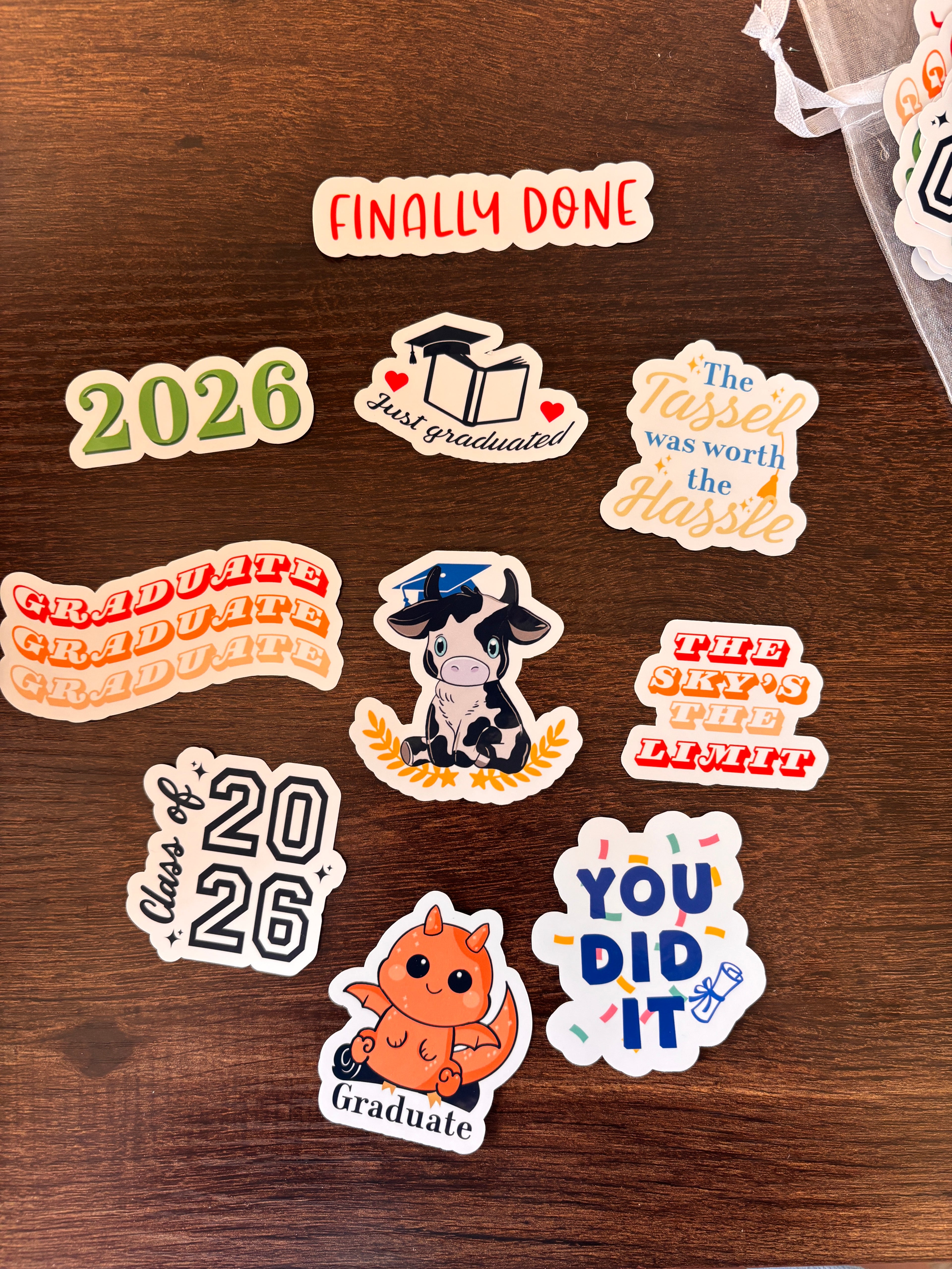 Graduation stickers