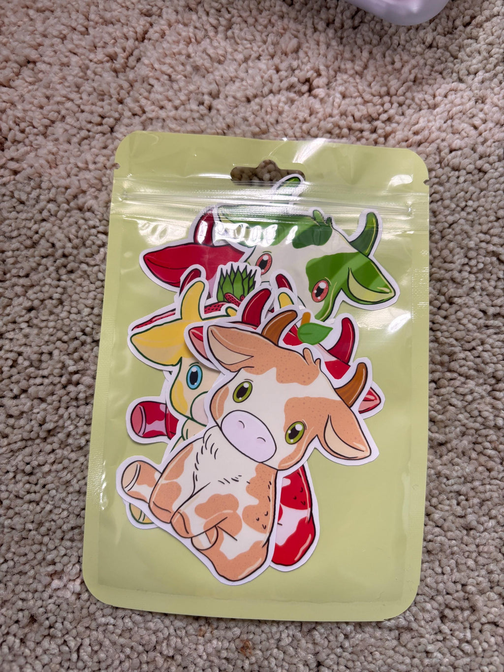 Fruit Cow Stickers