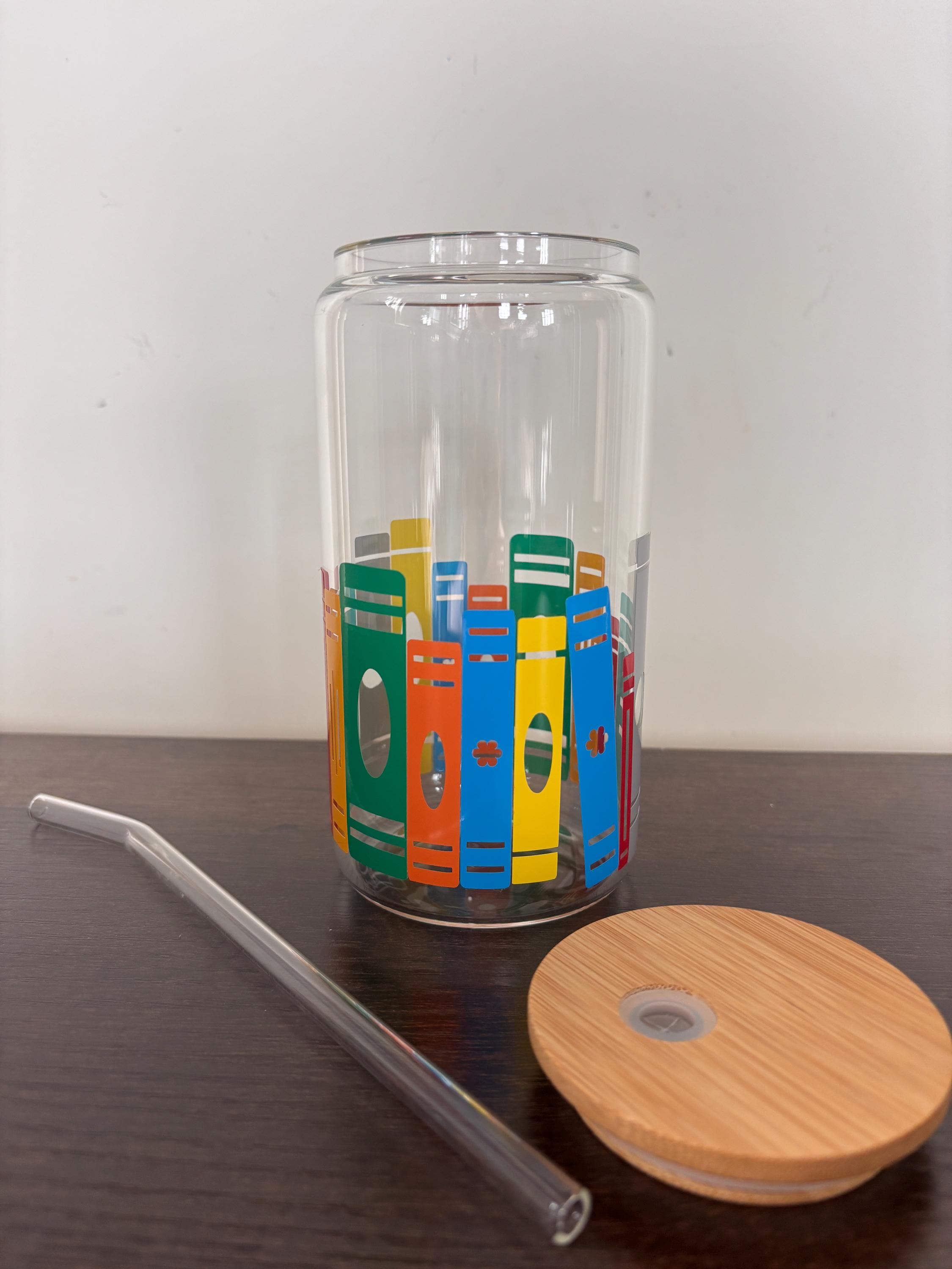 Book stack glass/plastic tumbler
