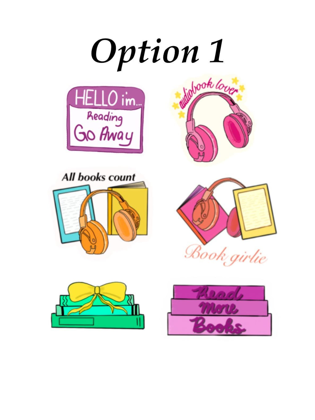 Romance book stickers