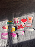 Romance book stickers