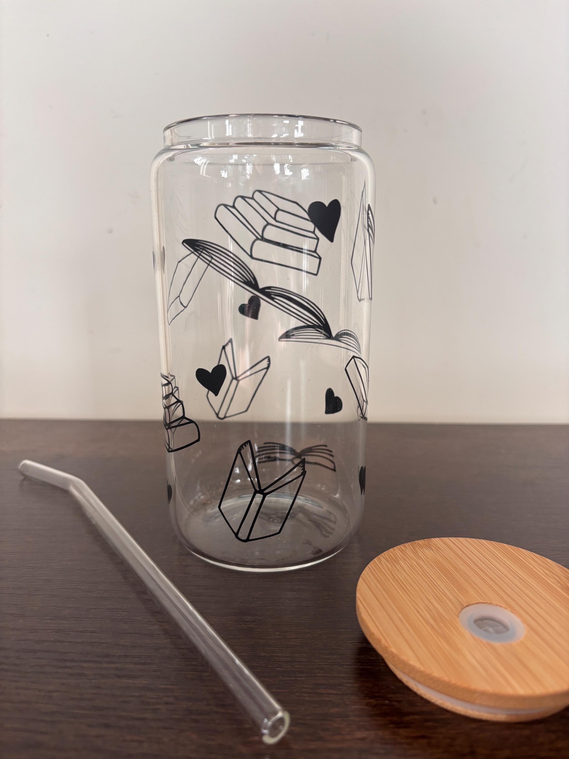Books and more books glass/plastic tumbler