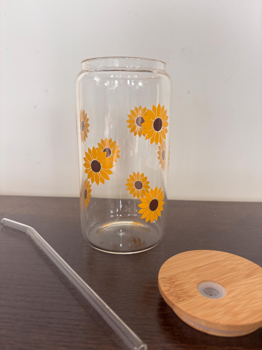Sunflower glass/plastic tumbler