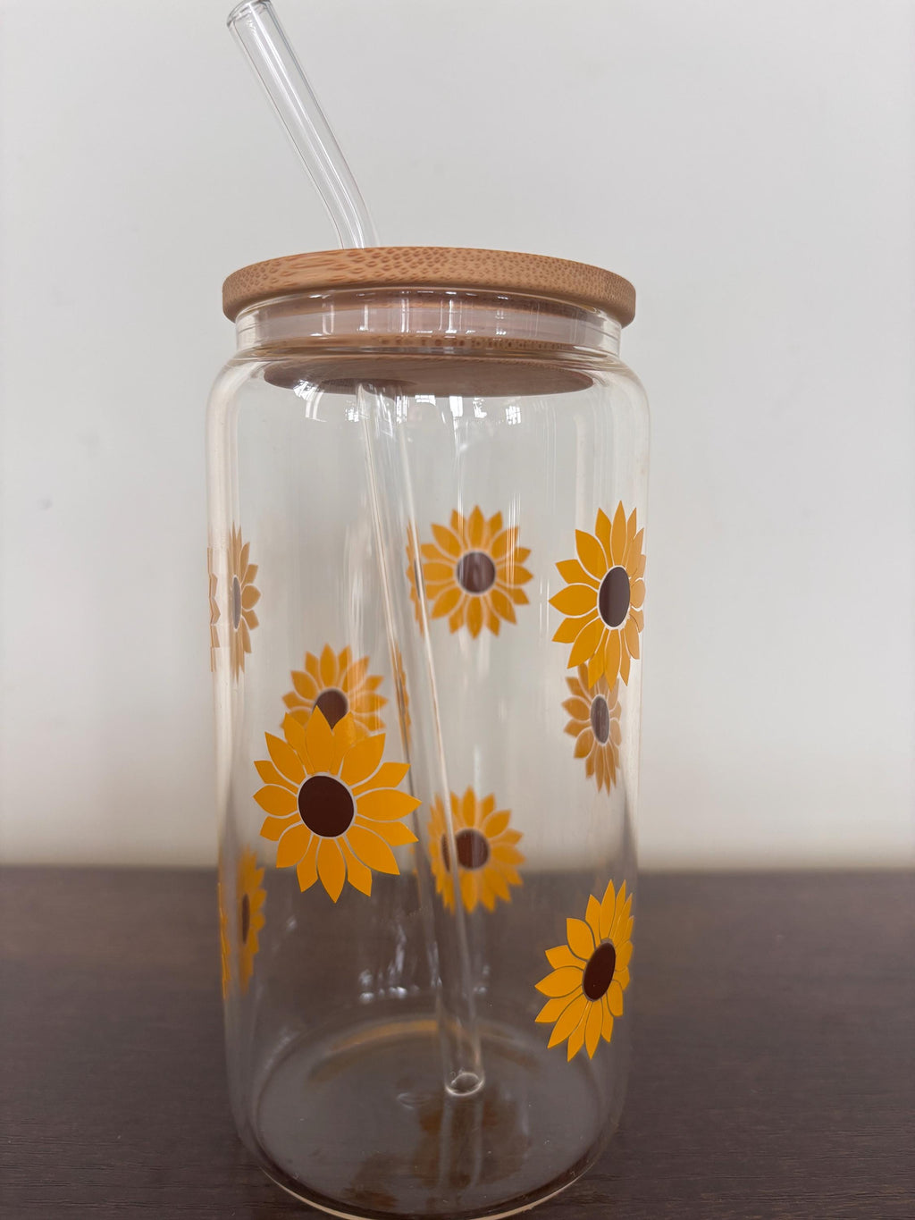Sunflower glass/plastic tumbler