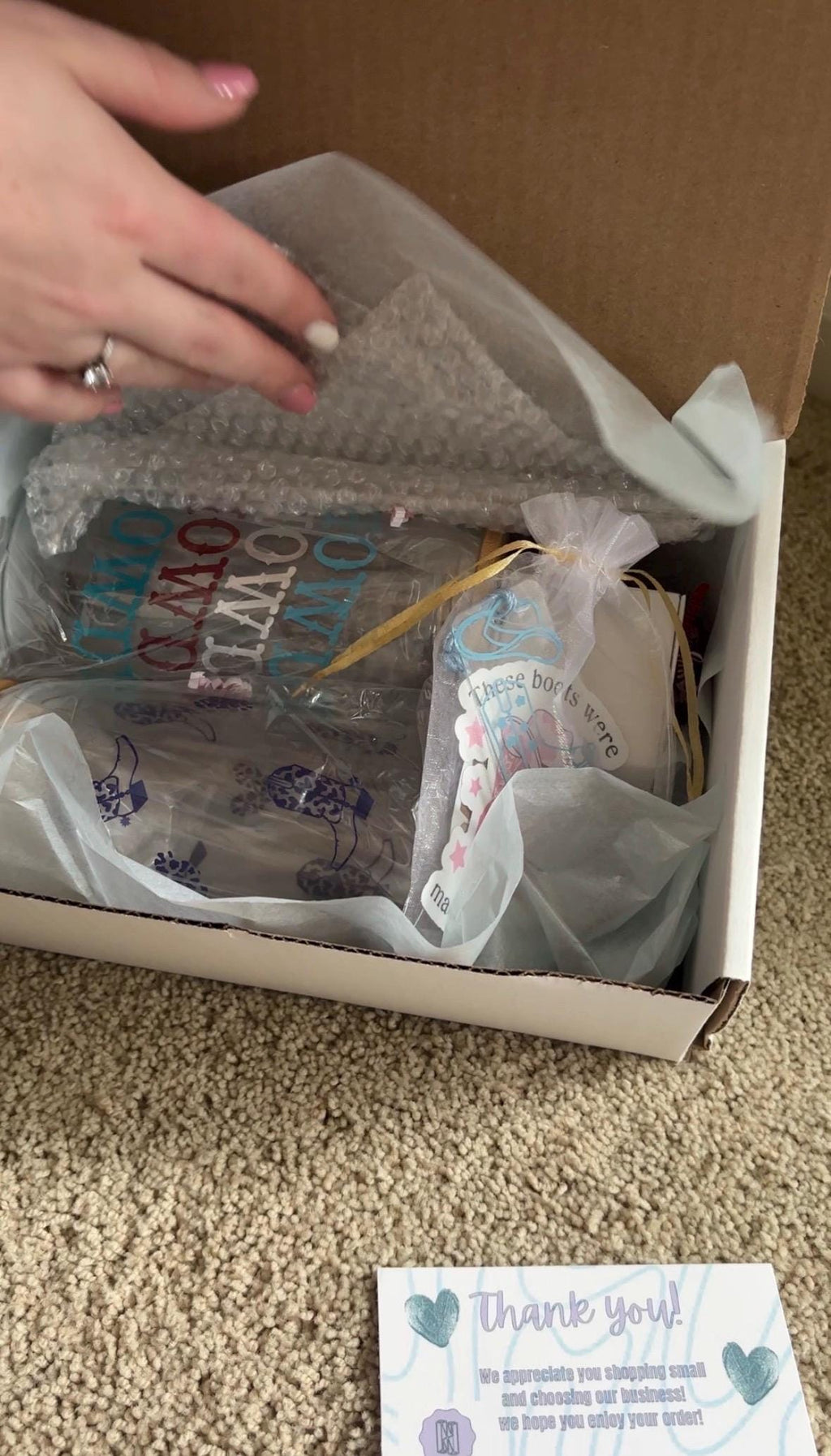 Customizable Bundle Box: Glass Cups, Stickers, Bookmarks, Logs, Keychain