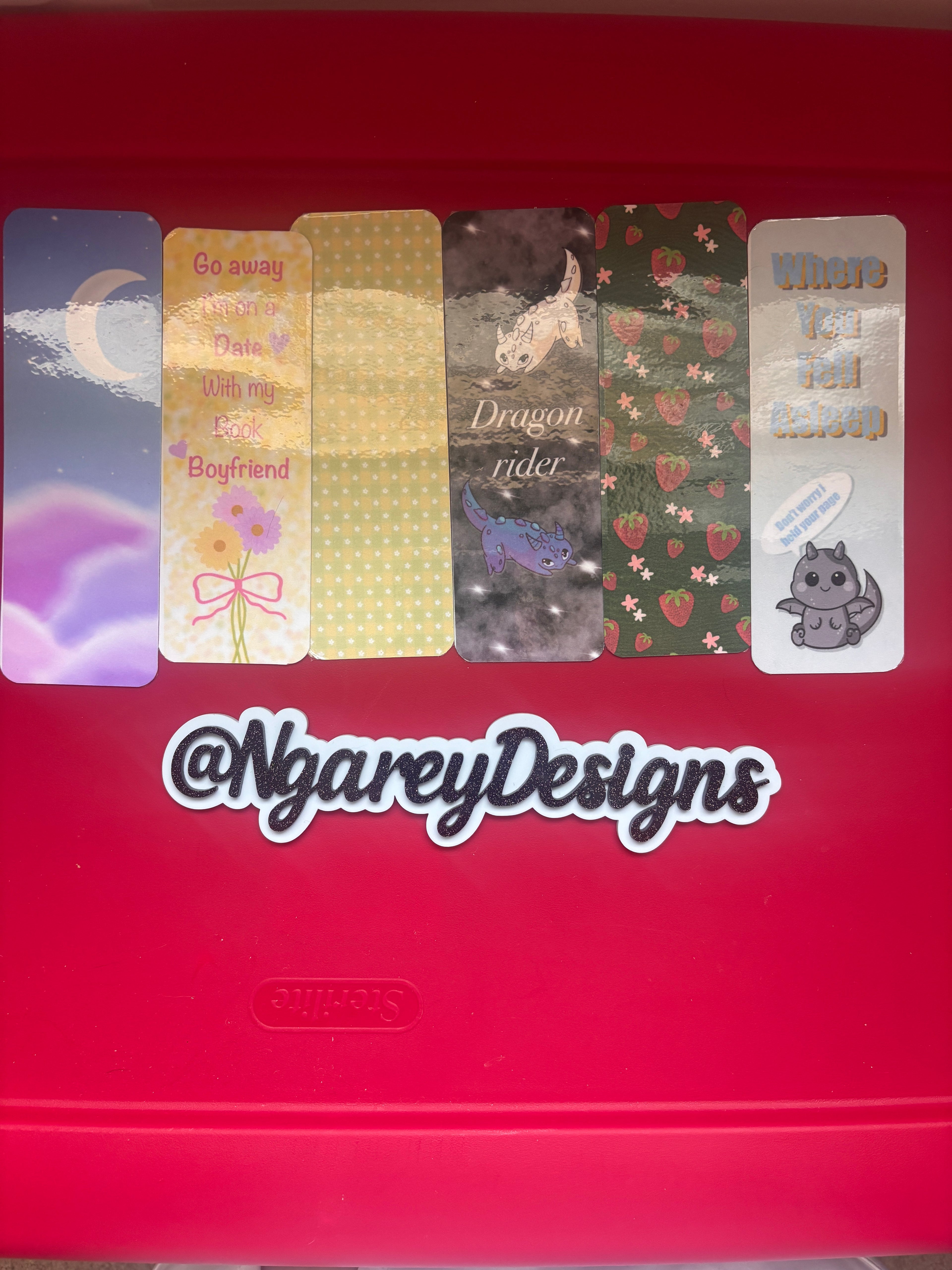 Handmade Cardstock Bookmarks – Multiple Designs | 2x6in Page Holder for Book Lovers