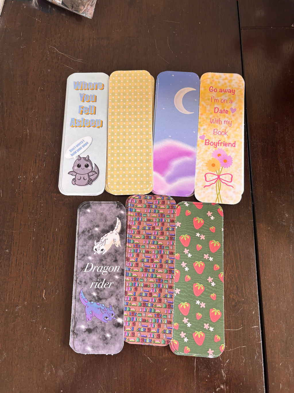 Handmade Cardstock Bookmarks – Multiple Designs | 2x6in Page Holder for Book Lovers