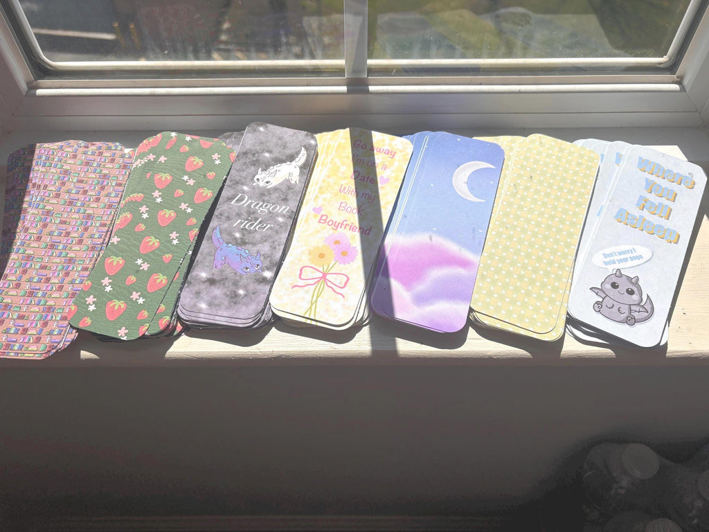 Cardstock bookmarks! Multiple designs