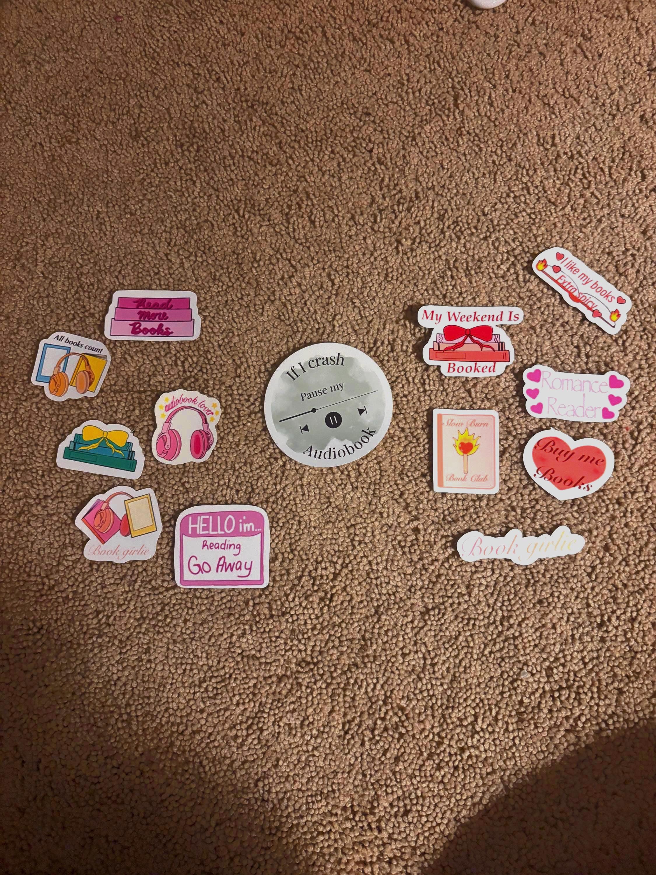 Romance book stickers