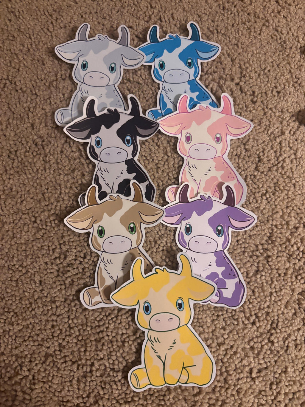 Fruit Cow Stickers