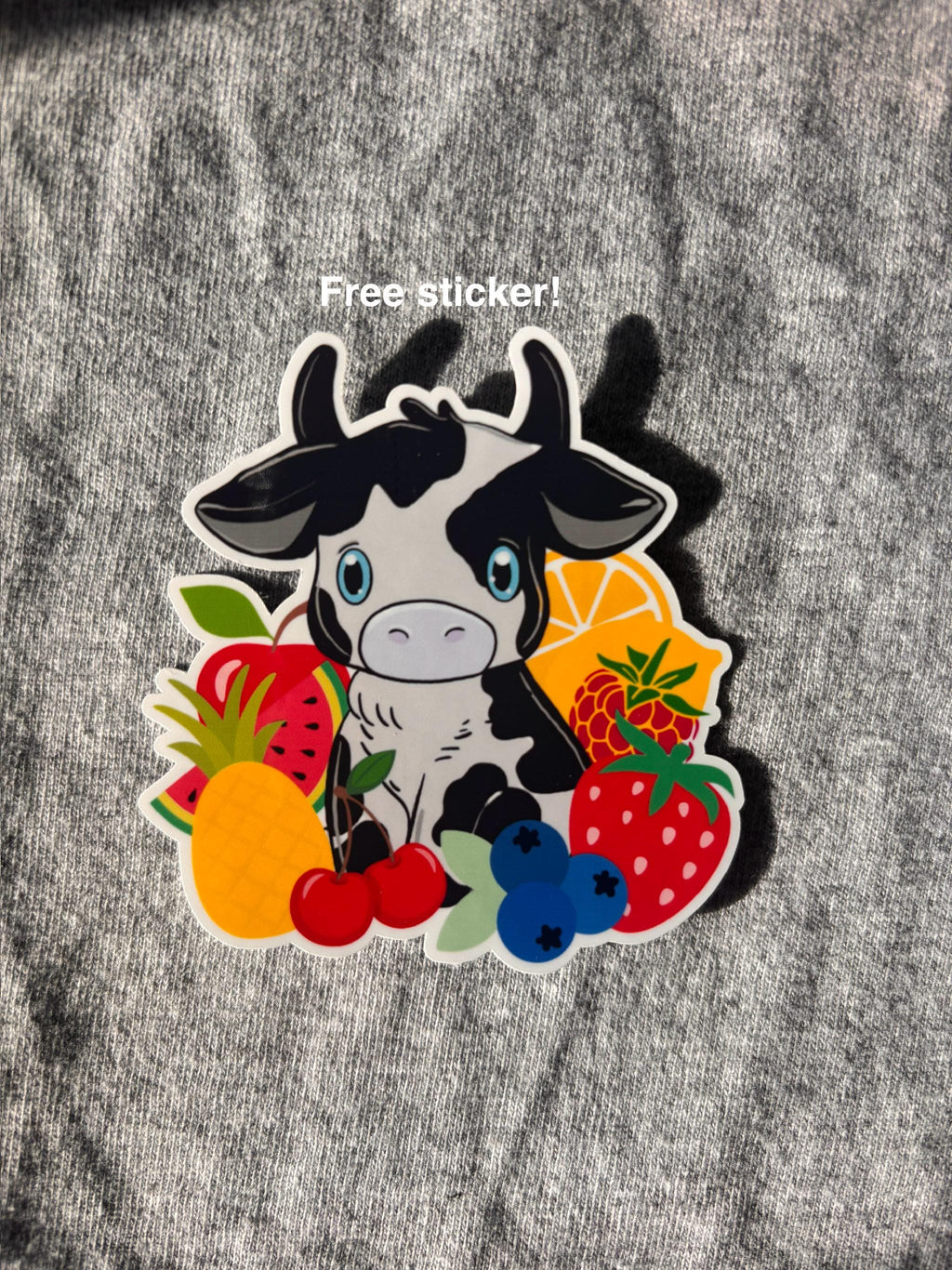 Fruit Cow Stickers