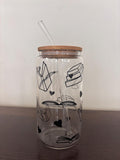 Books and more books glass/plastic tumbler